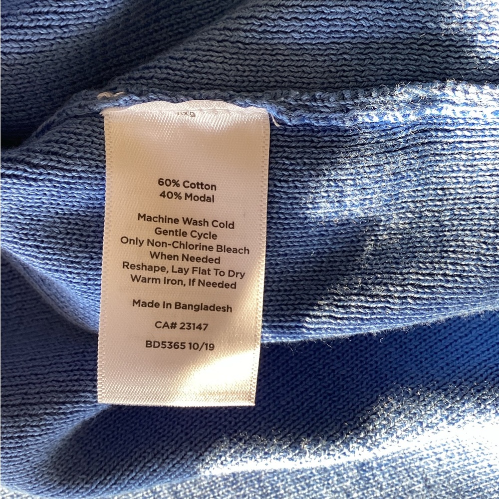Talbots Light Blue Women's Cardigan - Picture 6 of 7
